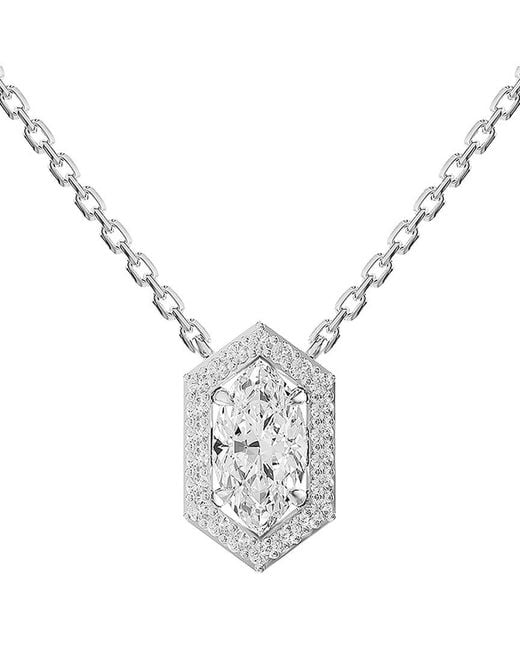 Lab Grown Diamonds Metallic 1.53 Ct. Tw. Lab-Grown Diamond Pendant Necklace