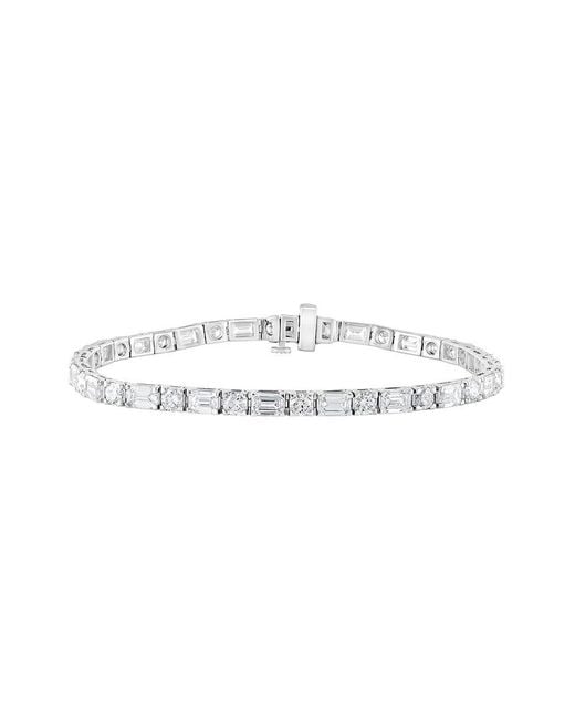 Lab Grown Diamonds White 14K 9.60 Ct. Tw. Lab-Grown Diamond Fashion Bracelet
