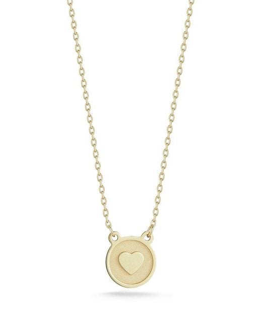Ember Fine Jewelry Metallic 14k Diamond Heart Necklace