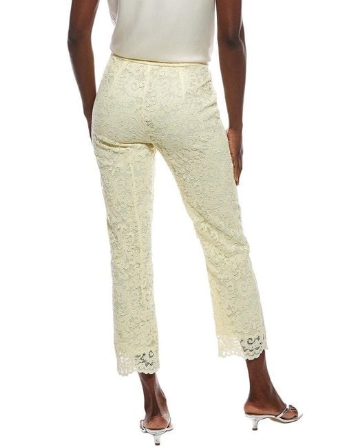 Marc Cain White Lace Embroidered Pant
