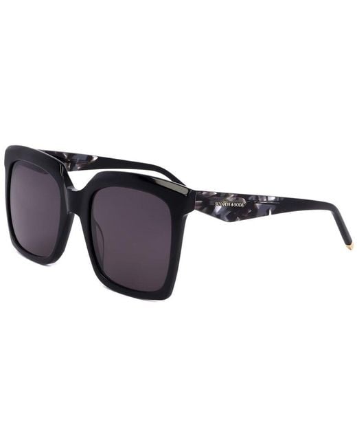 Scotch & Soda Black 54Mm Sunglasses