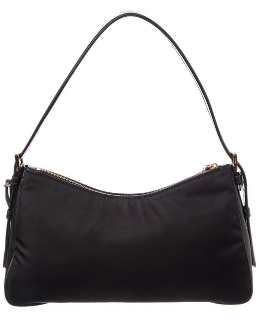 ショルダーバッグ・ポシェット PRADA PRADA AIMEE LARGE CROSSBODY BAG IN RE-NYLON Prada Aimee Large Re-Nylon & Leather Shoulder Bag in Black