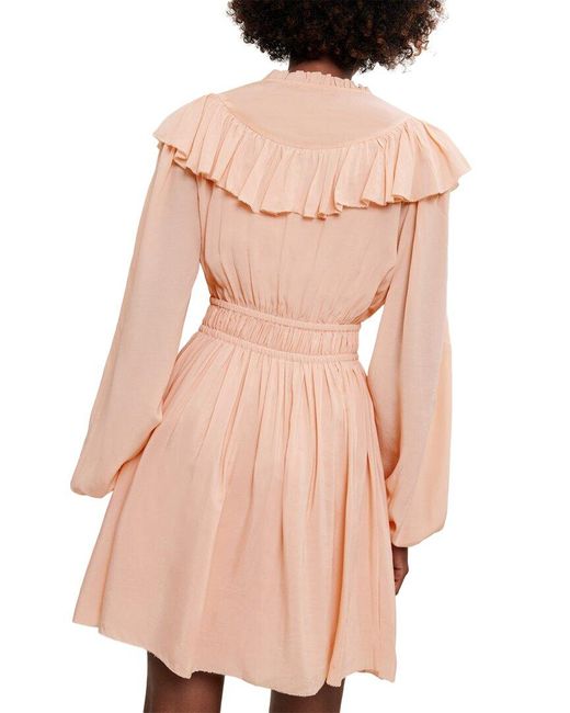 Maje Pink Woven Dress