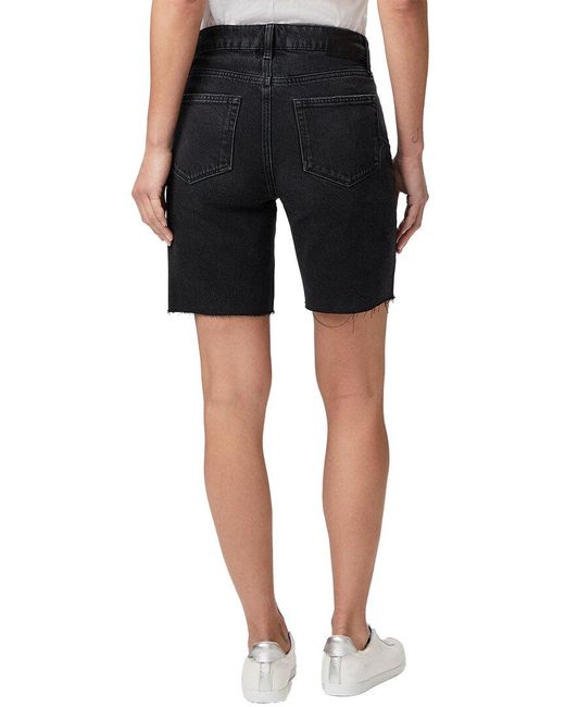 PAIGE Fade To Black Distressed Sammy Short