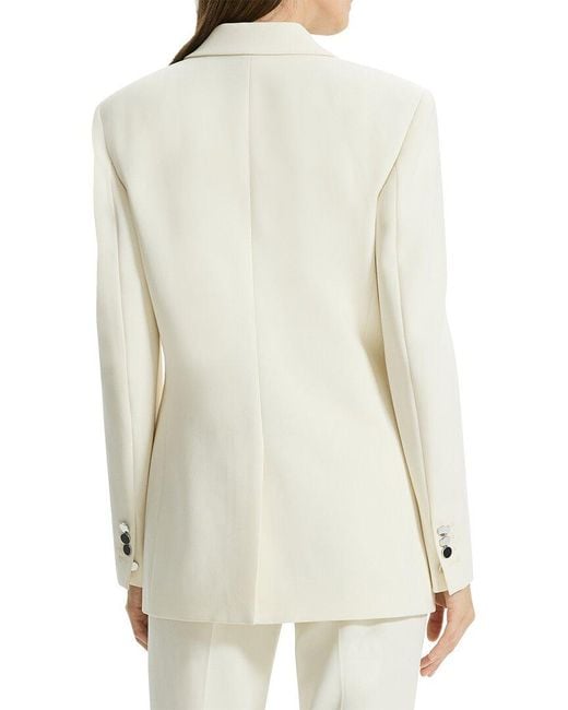 Theory White Relaxed Jacket