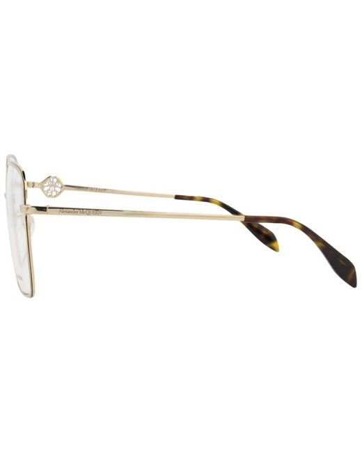 McQueen Metallic 57Mm Optical Frames for men