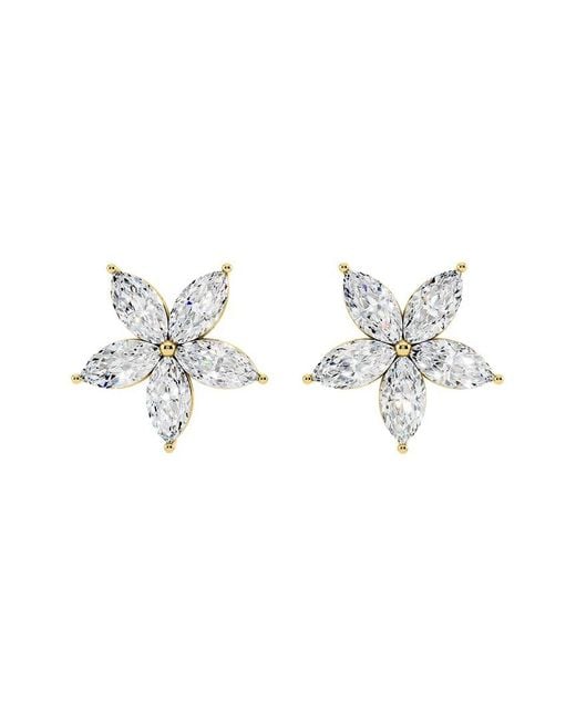 Sabrina Designs Lab Grown Diamonds Metallic 14K 3.24 Ct. Tw. Lab-Grown Diamond Stud Earring