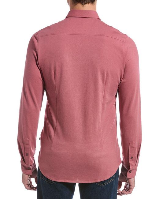 Ted Baker Pink Rigby Pique Shirt for men