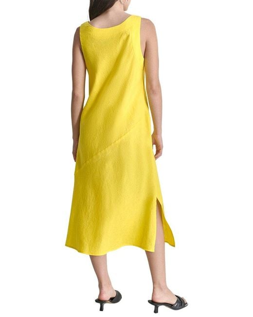 DKNY Yellow Linen Dress