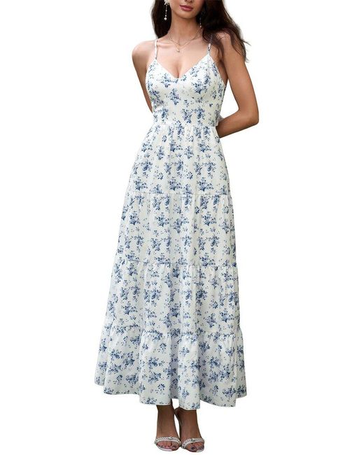 Amanda Royal Blue Maxi Dress