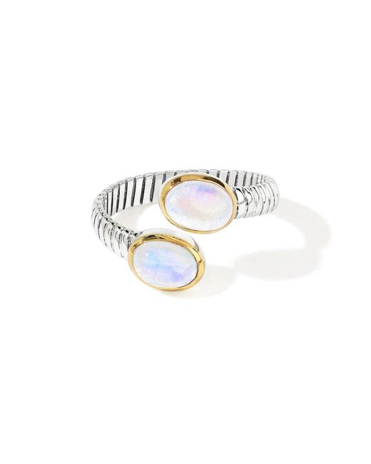 TIRAMISU White 2.15 Ct. Tw. Moonstone Bypass Ring