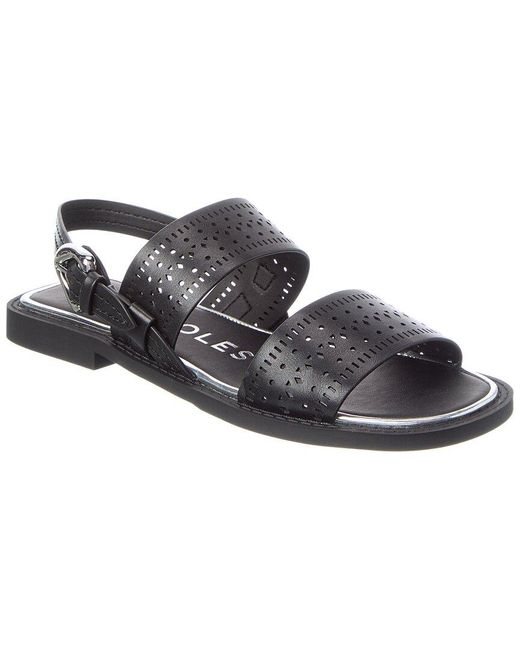 Aerosoles Black Carole Flat Sandal