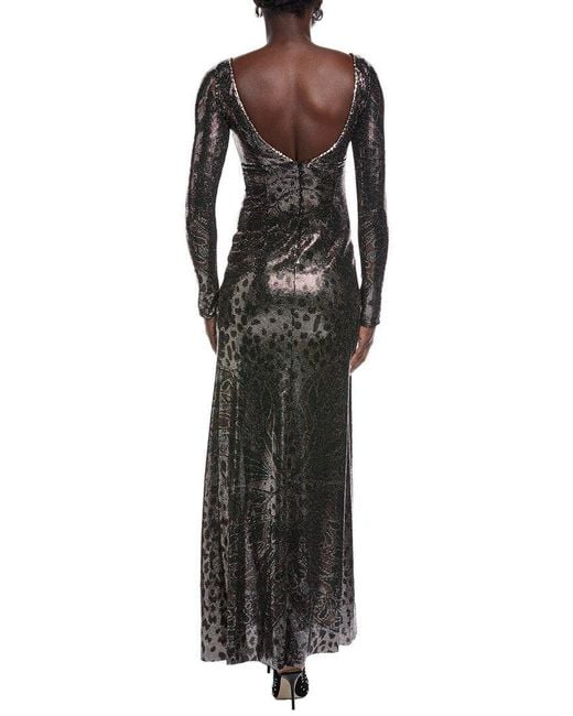 Etro Metallic Sequin Maxi Dress