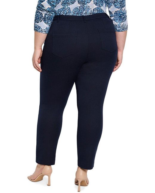 NIC+ZOE Blue Plus Bi-Stretch Copley Straight Pant