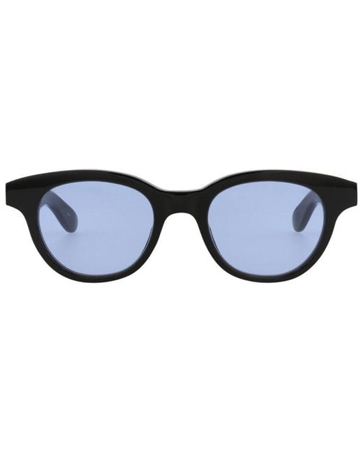 McQueen Blue Am0383S 48Mm Sunglasses