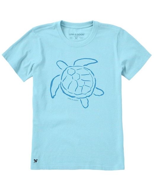 Life Is Good. Blue Crusher Lite T-Shirt