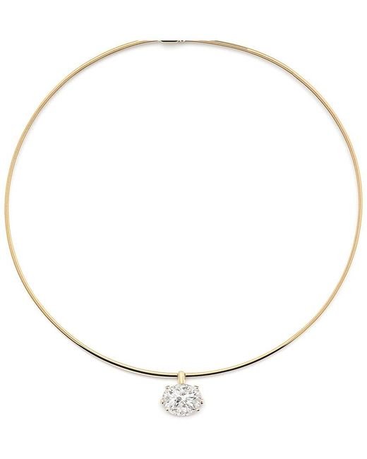 Prince Diamond & Jewelry Natural 14K 4.10 Ct. Tw. Lab-Grown Diamond Pendant Collar