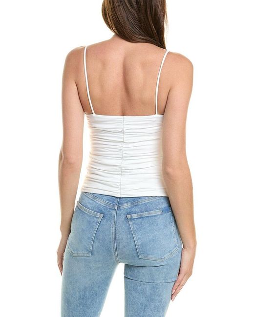 7 For All Mankind Blue Ruched Cami