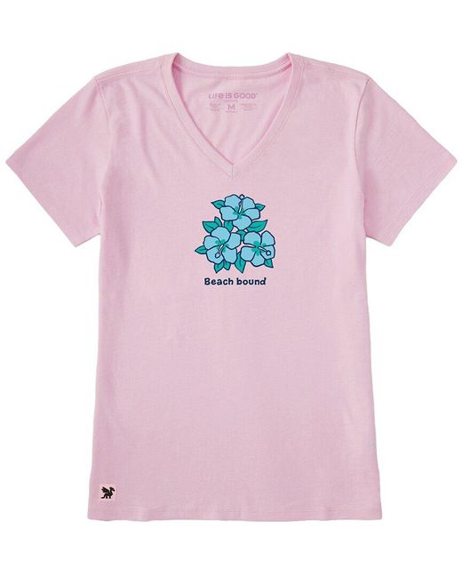 Life Is Good. Pink Crusher T-Shirt