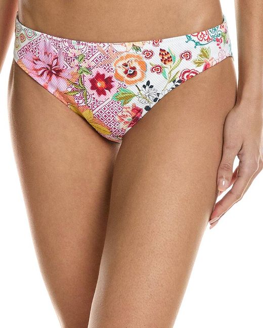 Johnny Was Pink Reverse Pique Hipster Bottom