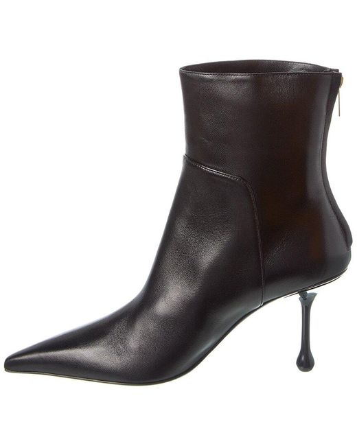 Jimmy Choo Black Cycas Ab 80 Leather Bootie