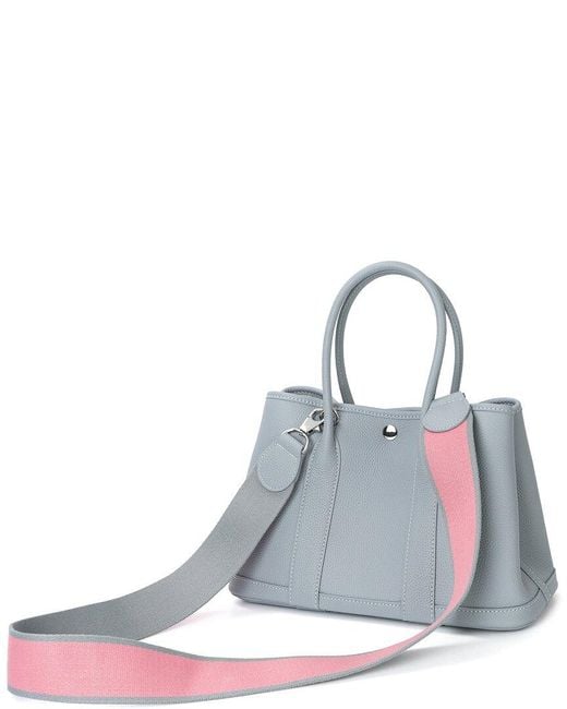 Tiffany & Fred Paris Blue Top-Grain Leather Satchel