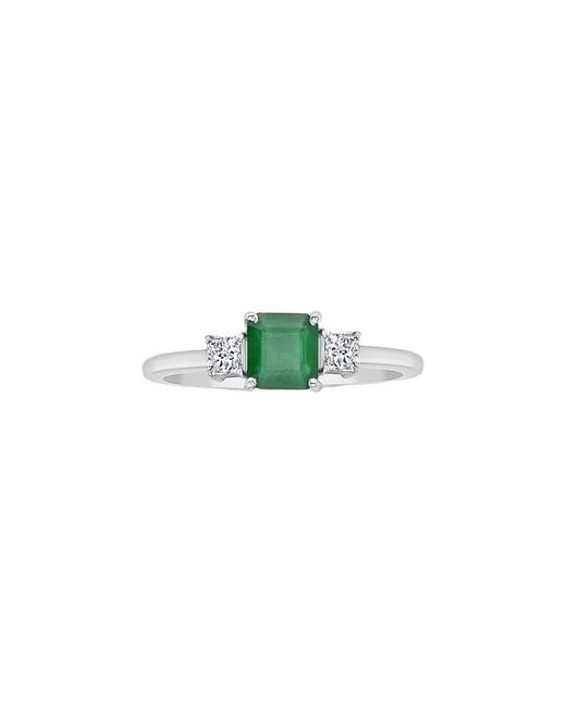 Forever Creations USA Inc. Green Forever Creations 14K 0.80 Ct. Tw. Diamond & Emerald Ring