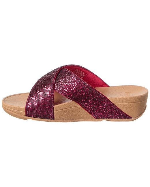 Fitflop Pink Glitterball Slide
