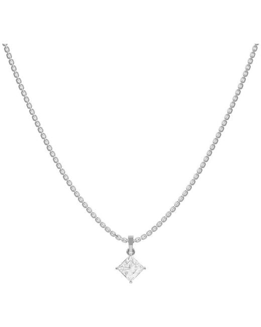 Lab Grown Diamonds Metallic 14K 1.00 Ct. Tw. Lab-Grown Diamond Necklace