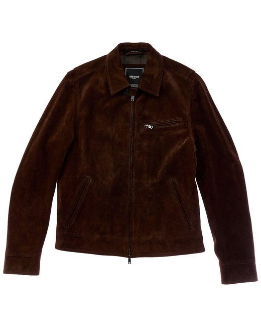 Todd Snyder Brown Suede Dean Jacket for men