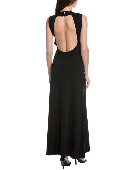 Solid & Striped Black Maxi Dress