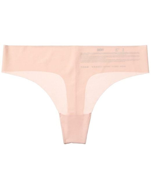 DKNY Pink Cut Anywhere Thong