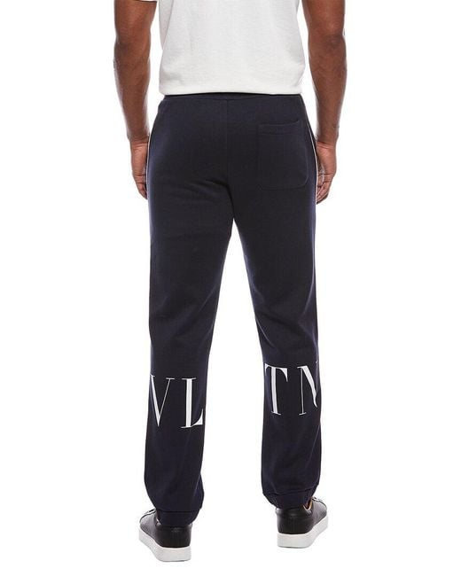 Valentino Black Jersey Bottom Lounge Pant for men