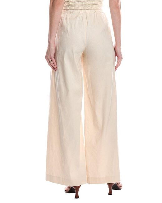 Rag & Bone Natural Morgan Ivory Linen-Blend Pant Jean