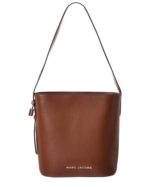 Marc Jacobs Brown Large Leather Bucket Bag