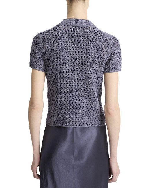 Vince Blue Macrame Henley