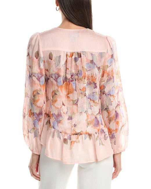 Tahari Red Blouse