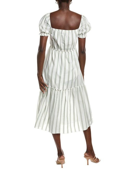 Garrie B Green Novelty Midi Dress