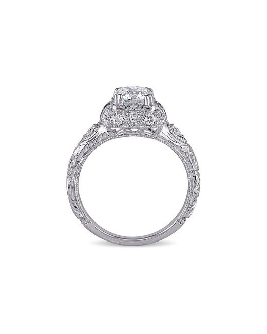 Rina Limor White 14K 1.01 Ct. Tw. Diamond Victorian Ring