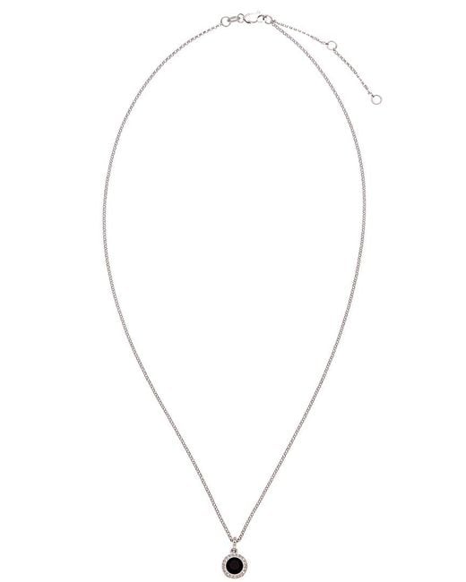 Diana M White Fine Jewelry 14k 0.65 Ct. Tw. Diamond & Onyx Necklace