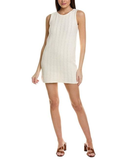 Boden White Crochet Mini Knit Dress