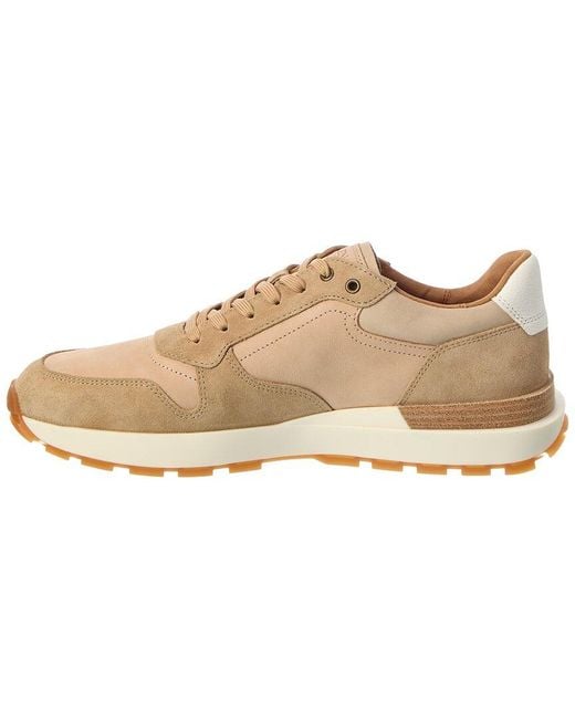 Allen Edmonds Natural Lionel Leather & Suede Sneaker for men