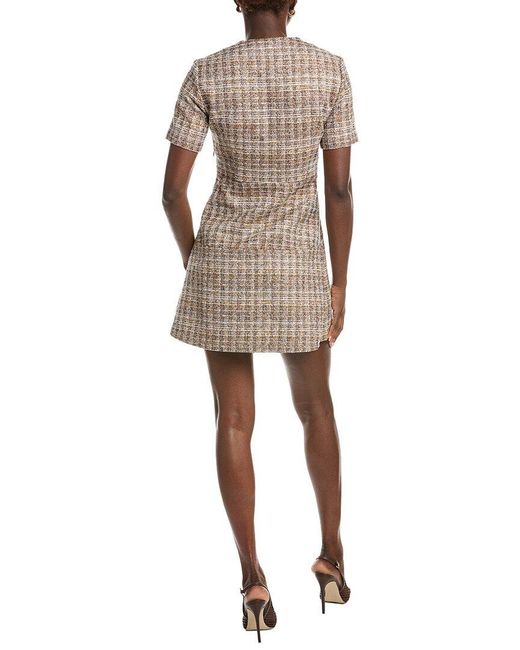 Maje Natural Tweed A-Line Dress