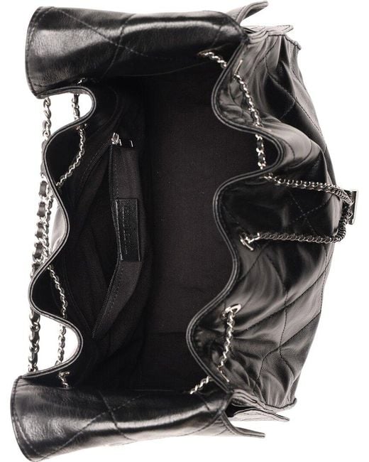Walter Baker Black Valeria Quilted Leather Bucket Bag