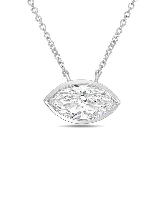 Diana M White Diana M. 14K 2.00 Ct. Tw. Lab-Grown Diamond Pendant Necklace