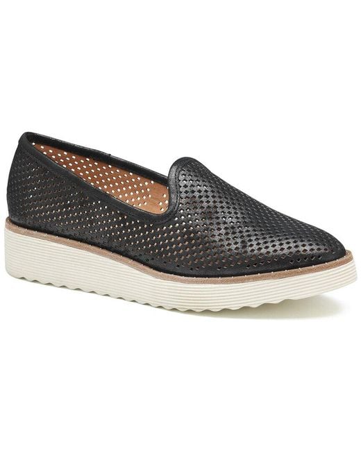 Johnston & Murphy Blue Mitzi Suede Slip On