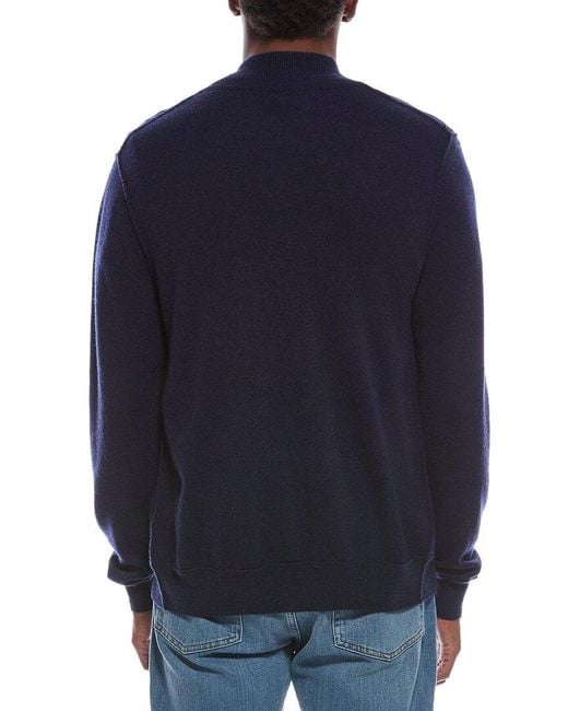 Kier + J Blue College Wool & Cashmere-Blend Zip-Up Cardigan for men