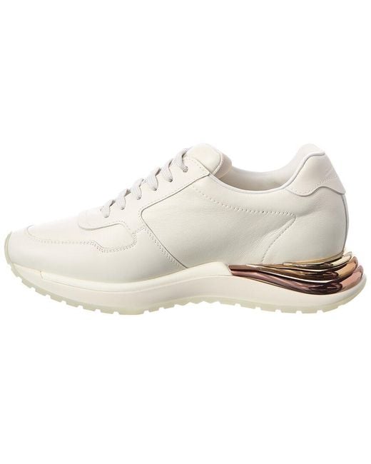 Ferragamo White Brooklyn Leather Sneakers for men