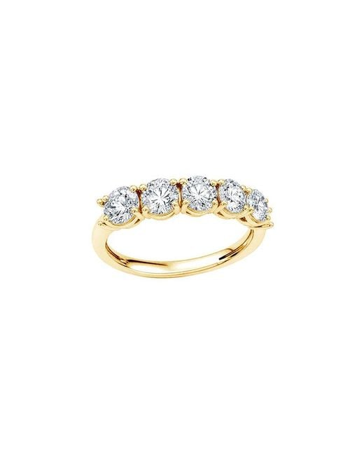 Lab Grown Diamonds White 14K 2.00 Ct. Tw. Lab-Grown Diamond 5 Stone Band Ring