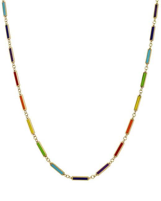 Sabrina Designs Metallic 14k Rainbow Enamel Necklace